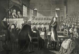 The Trial of Irish Nationalist Rebel Leader Roibeard Eimeid by English School